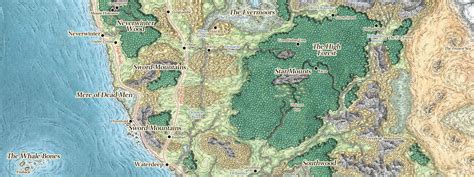 Sword Coast High Resolution Faerun Map 5e