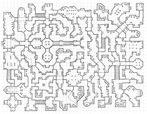 [Sunday Map] Kevin Campbell’s Classic Dungeon Level 2 | Dungeon maps ...