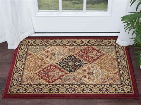 Tayse Rugs Sensation Princeton Red 2' x 3' Rectangular Area Rug | TASNS4770SCA