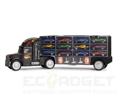 Big Daddy Tractor Trailer Car Collection Case Carrier Transport Toy ...