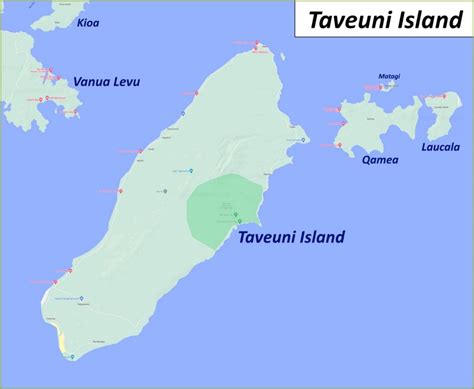 Taveuni Island Map | Fiji | Detailed Maps of Taveuni Island