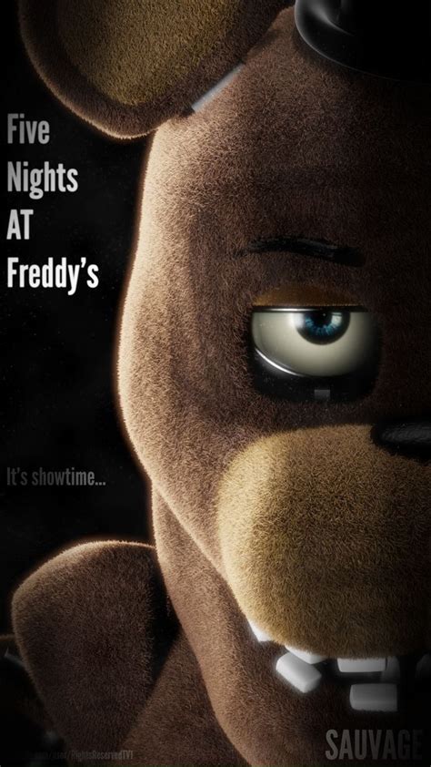 an advertisement for five nights at friedby's featuring a teddy bear ...