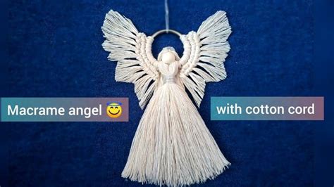 Cool gift ideas 😍 DIY macrame angel . Easy tutorial on how to make ...