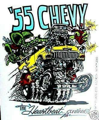 Pin by B L on rat fink | Cartoon car drawing, Rat fink, Chevy hot rod