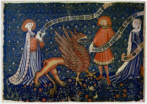 Griffin Textile Art in 2024 | Medieval art, Mythical creatures, Bestiary