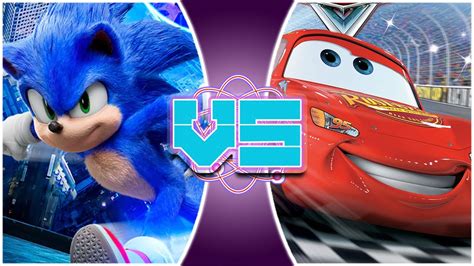 MOVIE SONIC vs LIGHTNING McQUEEN! (Sonic The Hedgehog vs Cars) | REWIND ...