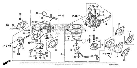 Honda EM3800SX A GENERATOR, CHN, VIN# EAMC-1000001 Parts Diagram for CARBURETOR (1)