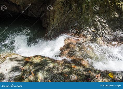 Waterfall Stream stock photo. Image of flowing, nature - 102983642