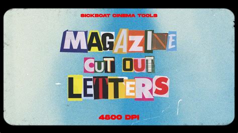 MAGAZINE CUT OUT LETTERS PNG + Animations | Collage Letters PNG - YouTube