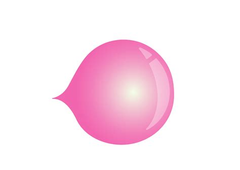 Bubble gum balloon. Blowing bubble gum vector illustration 5721412 Vector Art at Vecteezy