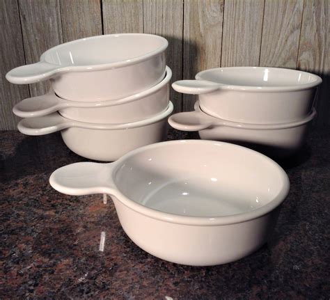 Grab It Bowls ! Set of 6 Corning Ware Grab It Bowls, 15 oz. Corning Ware Bowl w Handle, Chili ...