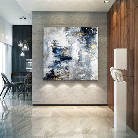 Large Abstract Painting,Modern Abstract Painting,Oil Hand Painting,Office Wall Art,Original ...