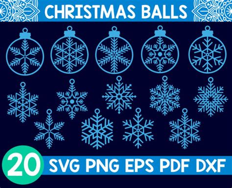 Snowflakes Svg, Snowflake Ornament Svg, Snowflake Cut Files for Cricut, Snowflake Clipart ...