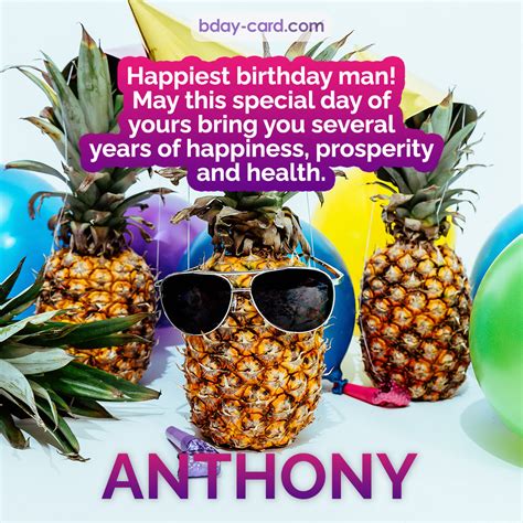 Birthday images for Anthony 💐 — Free happy bday pictures and photos ...