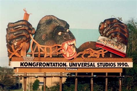 Kongfrontation billboard | Universal studios theme park, Theme park ...