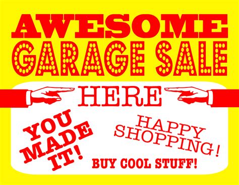 Printable Garage Sale Price Tags