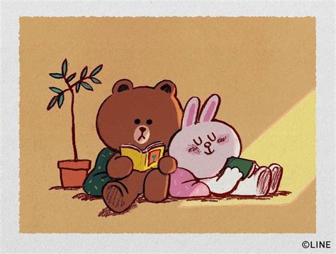 Pin by Amy on Bunny and bear in 2023 | Line friends, Cony brown, Line brown bear