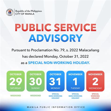 Manila Public Information Office on Twitter: "PUBLIC SERVICE ADVISORY ...