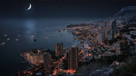 Monaco by night | Monte carlo, City, Airplane view