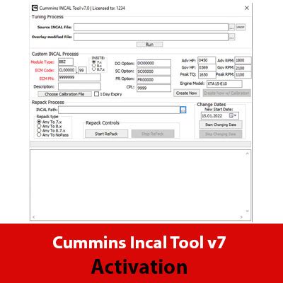 CUMMINS INCAL TOOL v7