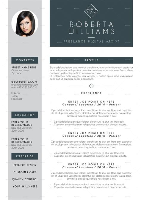 Resume Template In Indesign - depression sprüche