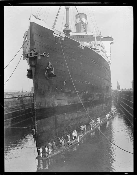 SS Leviathan in South Boston drydock after damaging 4 propellers | South boston, Boston public ...