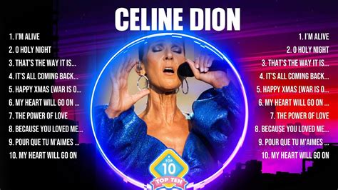 Celine Dion Greatest Hits 2024 Collection Top 10 Hits Playlist Of All ...