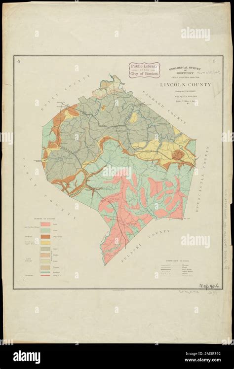 Lincoln County , Geology, Kentucky, Lincoln County, Maps, Lincoln County Ky., Maps Norman B ...