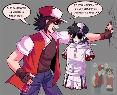 Funny Pokemon Trainer Red and Pokemon One