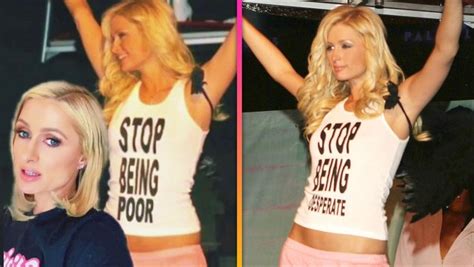 Paris Hilton Clarifies Infamous 'Stop Being Poor' Shirt Is Fake | Know ...