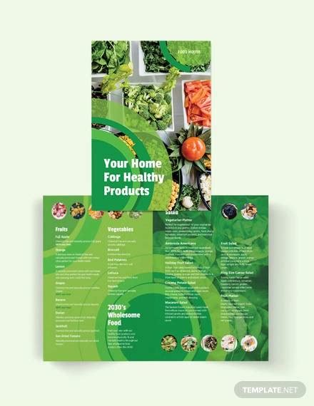 FREE 26+ Food Brochure Templates in MS Word | PSD | EPS | InDesign | AI ...