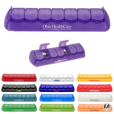 Promotional 7-Day Braille Medical Pill Case | Customized Pill Cases ...