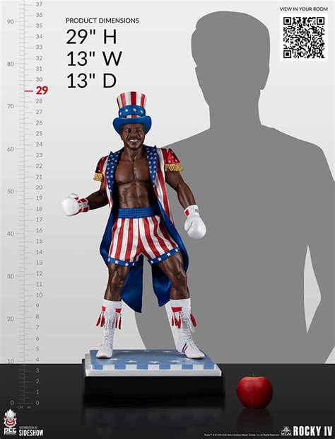 Rocky IV Apollo Creed Statue - Comic Concepts