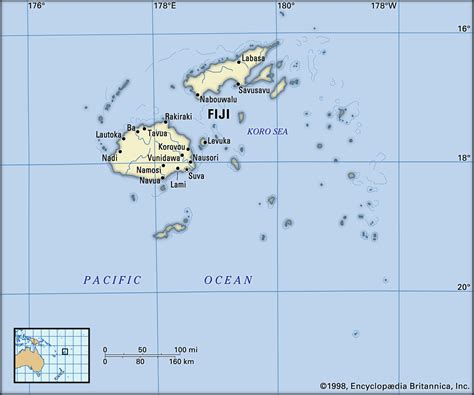 Dravuni Island Fiji Map