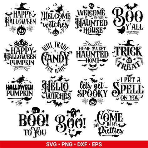 Halloween Quotes SVG Bundle, Funny Halloween Quotes, Halloween Svg ...