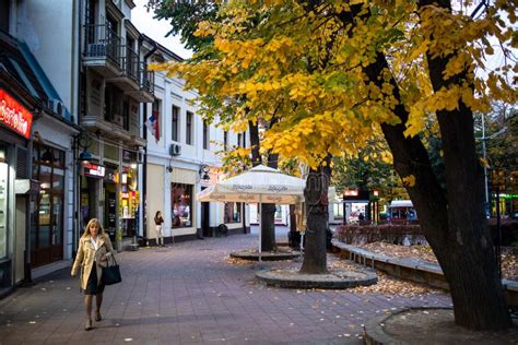 Street of Kraljevo in Serbia at Evening Editorial Photography - Image of pedestrian, european ...