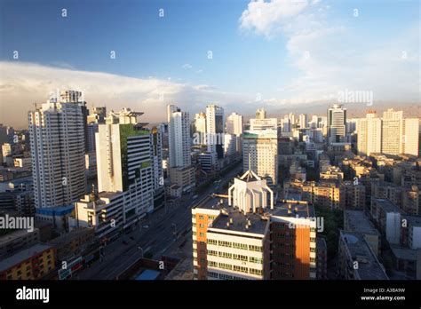 Skyline Of Urumqi Stock Photo - Alamy