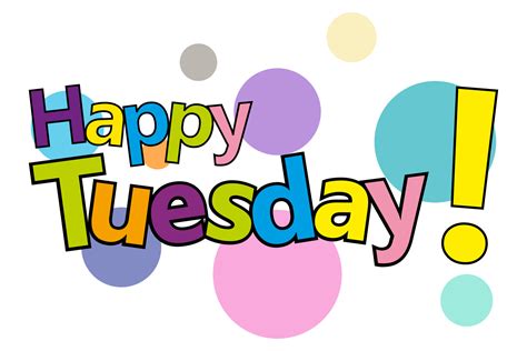 Happy tuesday letters colorful. Vector Typography background. can be ...