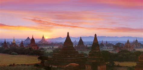 This sunrise at Bagan, Myanmar reveals a landscape devoted to belief in ...