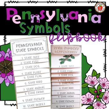 Pennsylvania State Symbols Flipbook (Interactive) | TpT