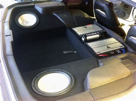 TwinTurbo.NET: Nissan 300ZX forum - 2 Sub Box's W/ Tire Cover (Black) & Polk Audio 10's