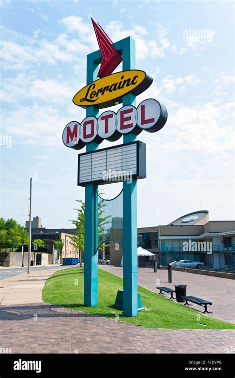 The Lorraine Hotel in Memphis Tennessee where Martin Luther King assassinated in 1968 Stock ...