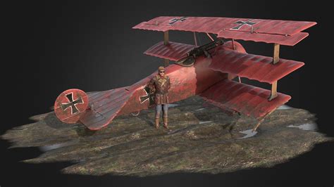 Red Baron - Fokker Dr.1 - 3D model by Digital Coalition ...