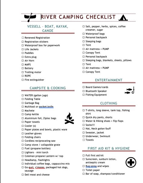 Ultimate CAMPING Checklist — Little Plastic Boat Yacht Club