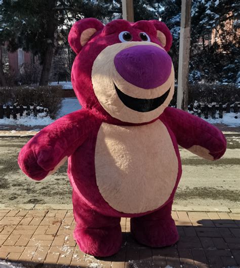 Giant Mascot Inflatable Lotso Bear Costume Cartoon Character Costumes for Sale-Disguise Lotso ...