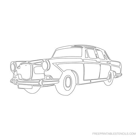 Free Printable Classic Car Stencils