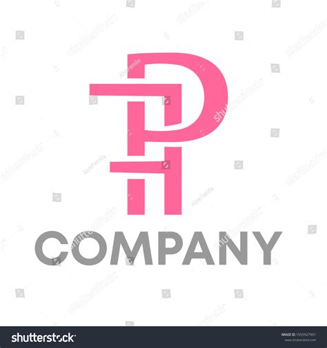 Letter Pf Logo Vector Design Template Stock Vector (Royalty Free) 1555927901