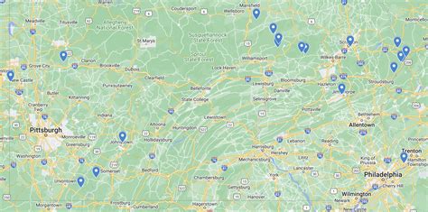 Pennsylvania Waterfalls Map – Details and Info on Falls in PA