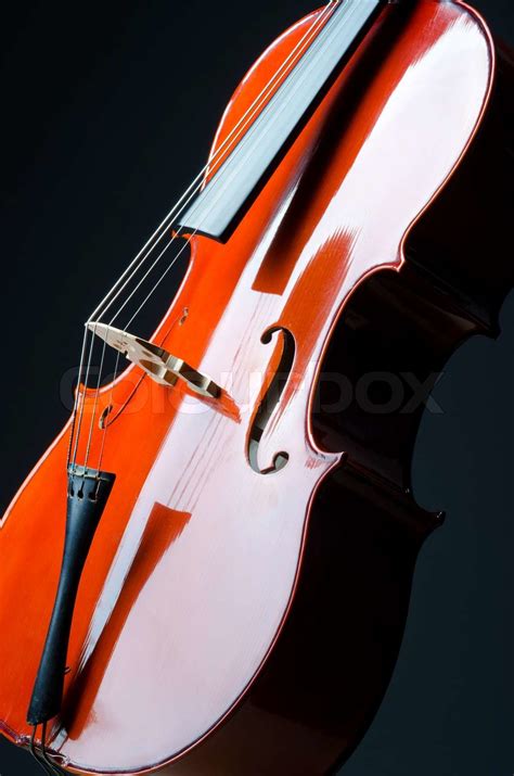 Music concept- close up of cello | Stock image | Colourbox