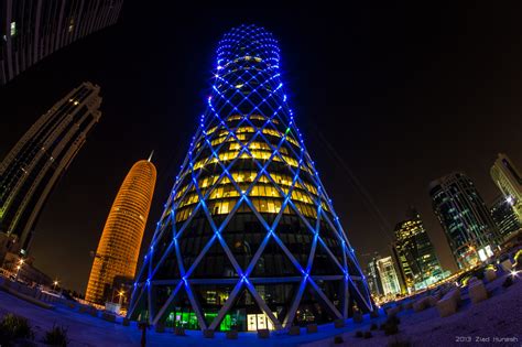 Wallpaper : tower, night, Canon, fisheye, 8mm, tornado, Doha, Qatar ...